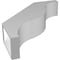 Ekena Millwork 5 1/2-in. W x 24-in. D x 28-in. H Funston Architectural Grade PVC Knee Brace BRCP055X24X28FST - alternate 4